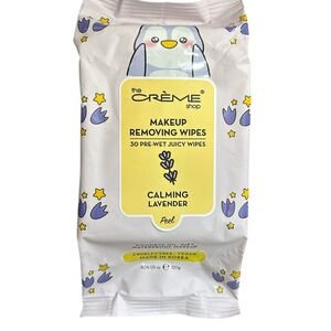 The Creme Shop Calming Lavender Makeup Removing Wipes- NWT